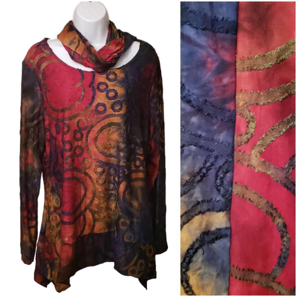 FERATELLI  rainbow tunic and scarf